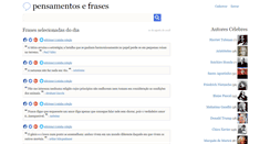 Desktop Screenshot of pensamentosefrases.com.br